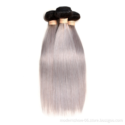 Remy cuticle aligned virgin silver braiding silver extensions hair